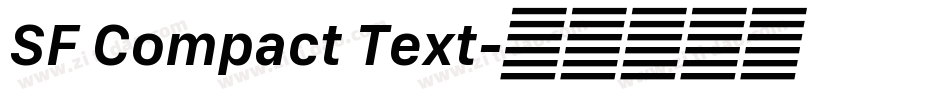 SF Compact Text字体转换
